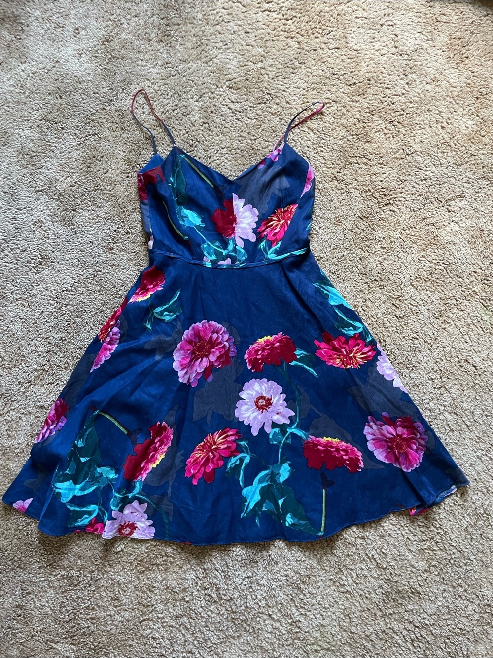 Banana Republic Floral Midi Dress Women’s Size 6 Vacation Summer Event Colourful